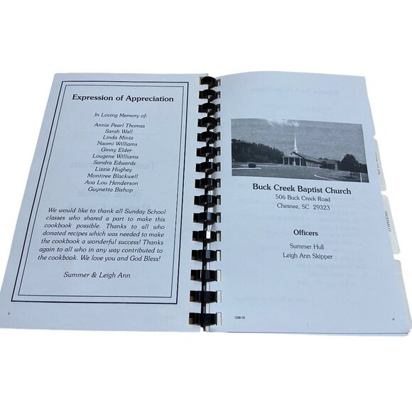 A Little Taste of HeavenCommunity Cookbook1980 Buck Creek Baptist Church Spiral - Picture 4 of 9